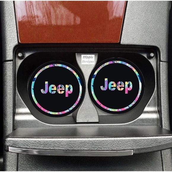 Jeep Girl Car Coaster Set | 2 Pack | Car Accessories - Picture 10 of 14